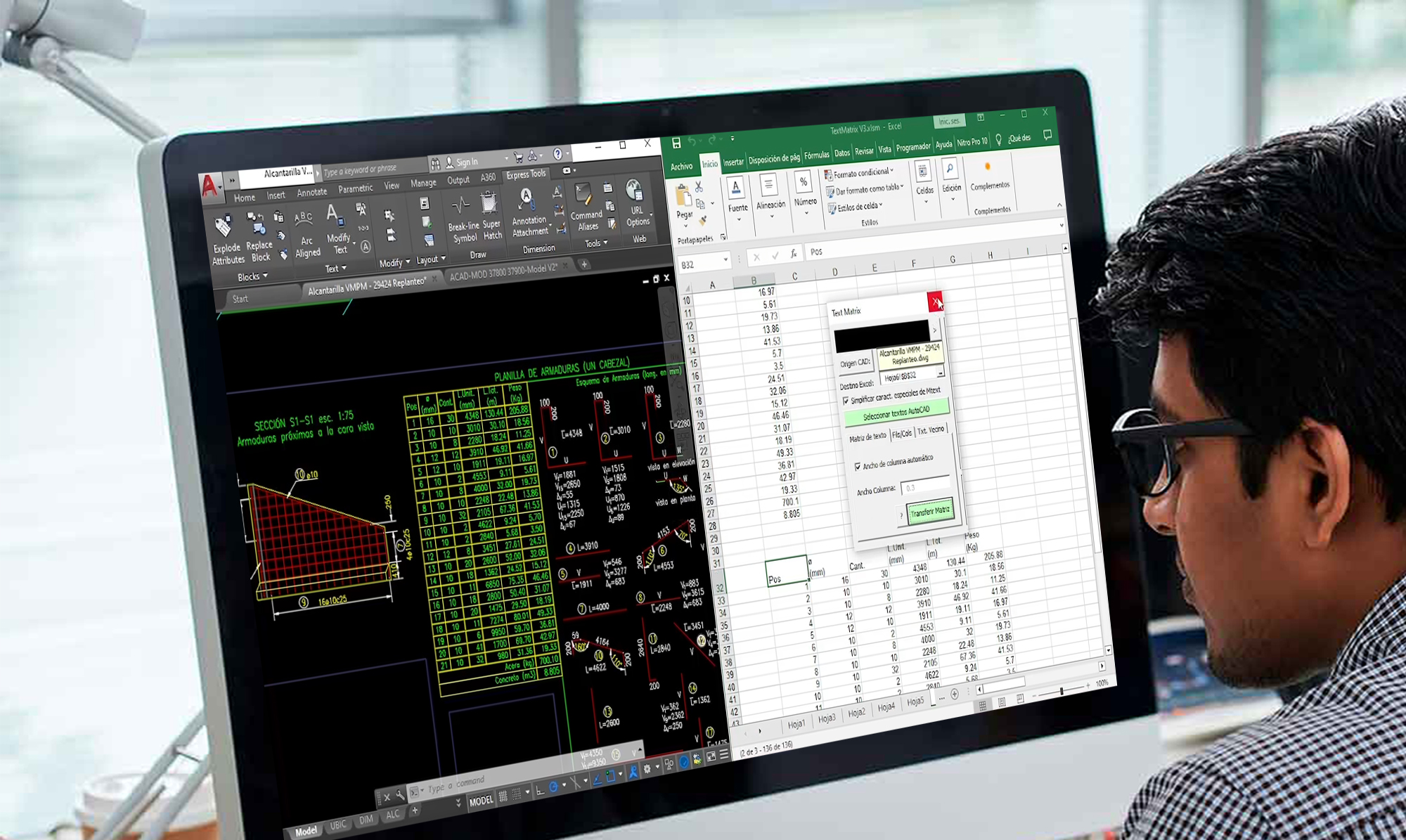 CONEXIÓN DE AUTOCAD Y EXCEL A TRAVÉS DE MACROS VBA, APLICACIÓN A LA INGENIERIA CIVIL