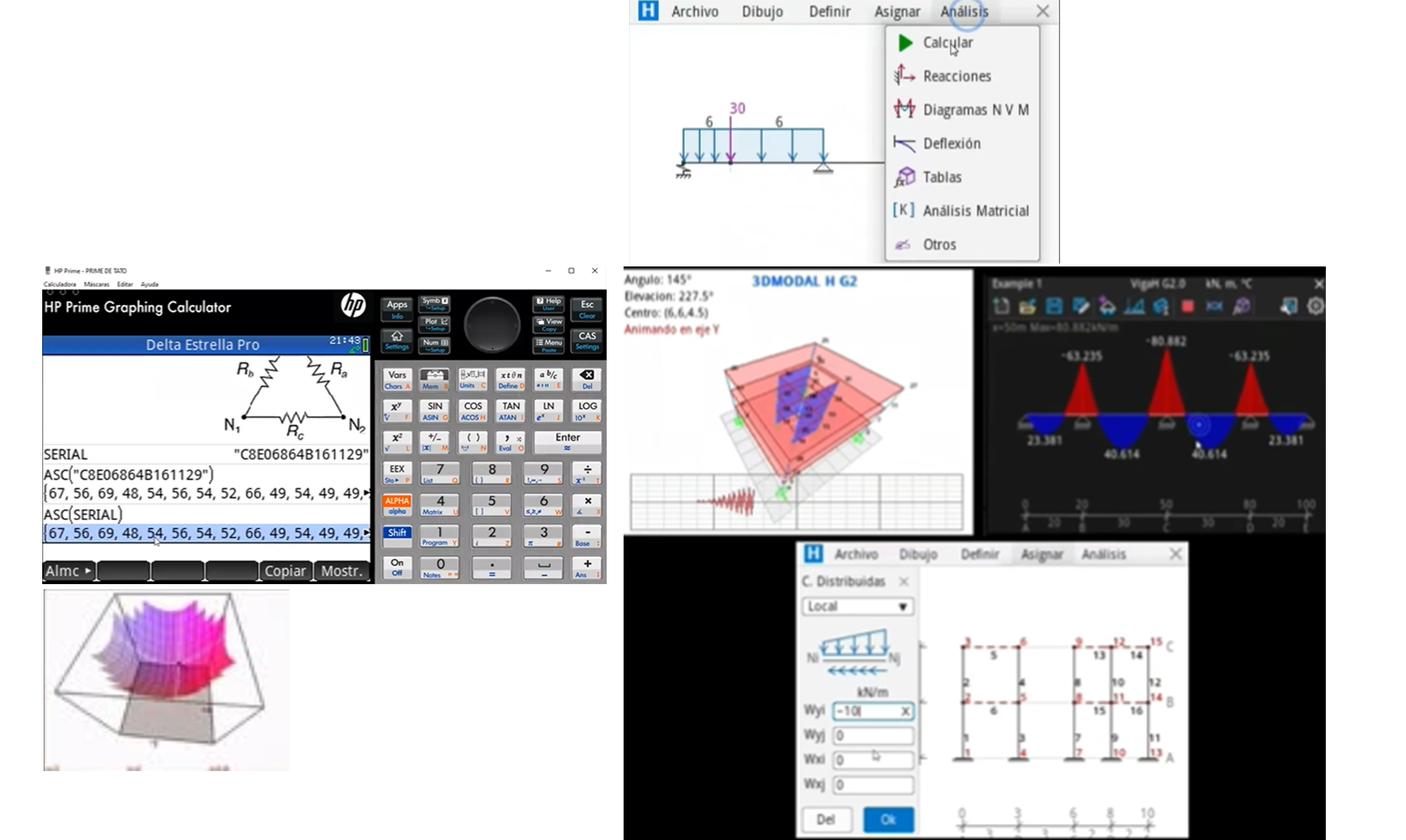 PROGRAMACIÓN CALCULADORA HP PRIME PARA ANÁLISIS ESTRUCTURAL Y HORMIGÓN ARMADO
