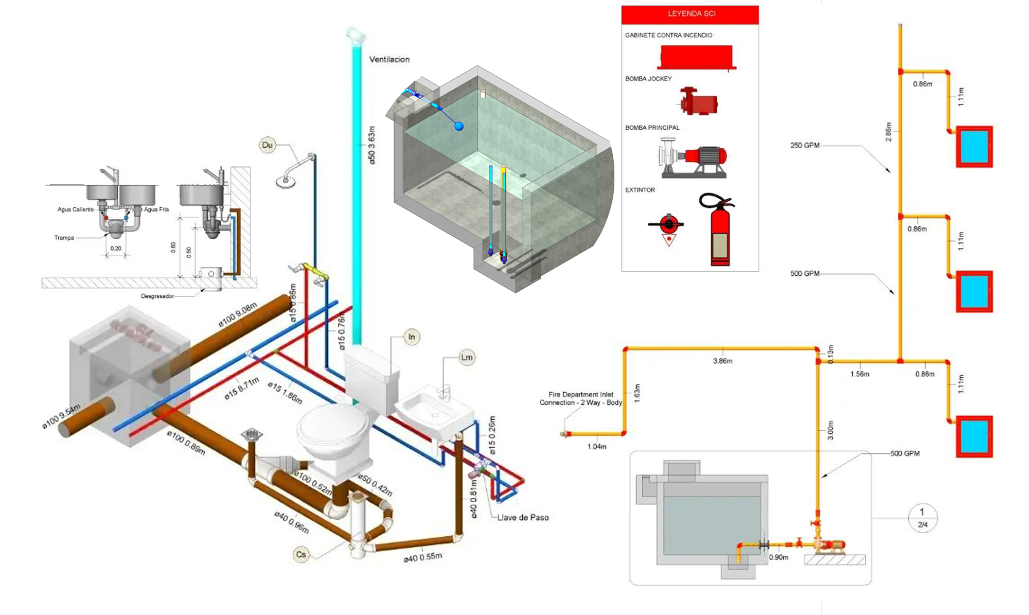 INSTALACIONES HIDROSANITARIAS CON REVIT MEP SEGÚN RENISDA 2011