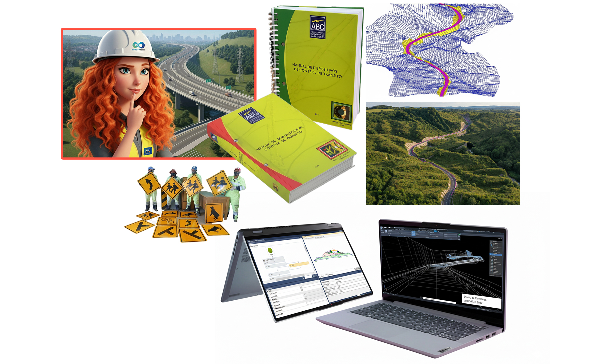 TOPOGRAFIA – DISEÑO GEOMÉTRICO DE CARRETERAS – SEÑALIZACIÓN – SIMULACIÓN VIAL