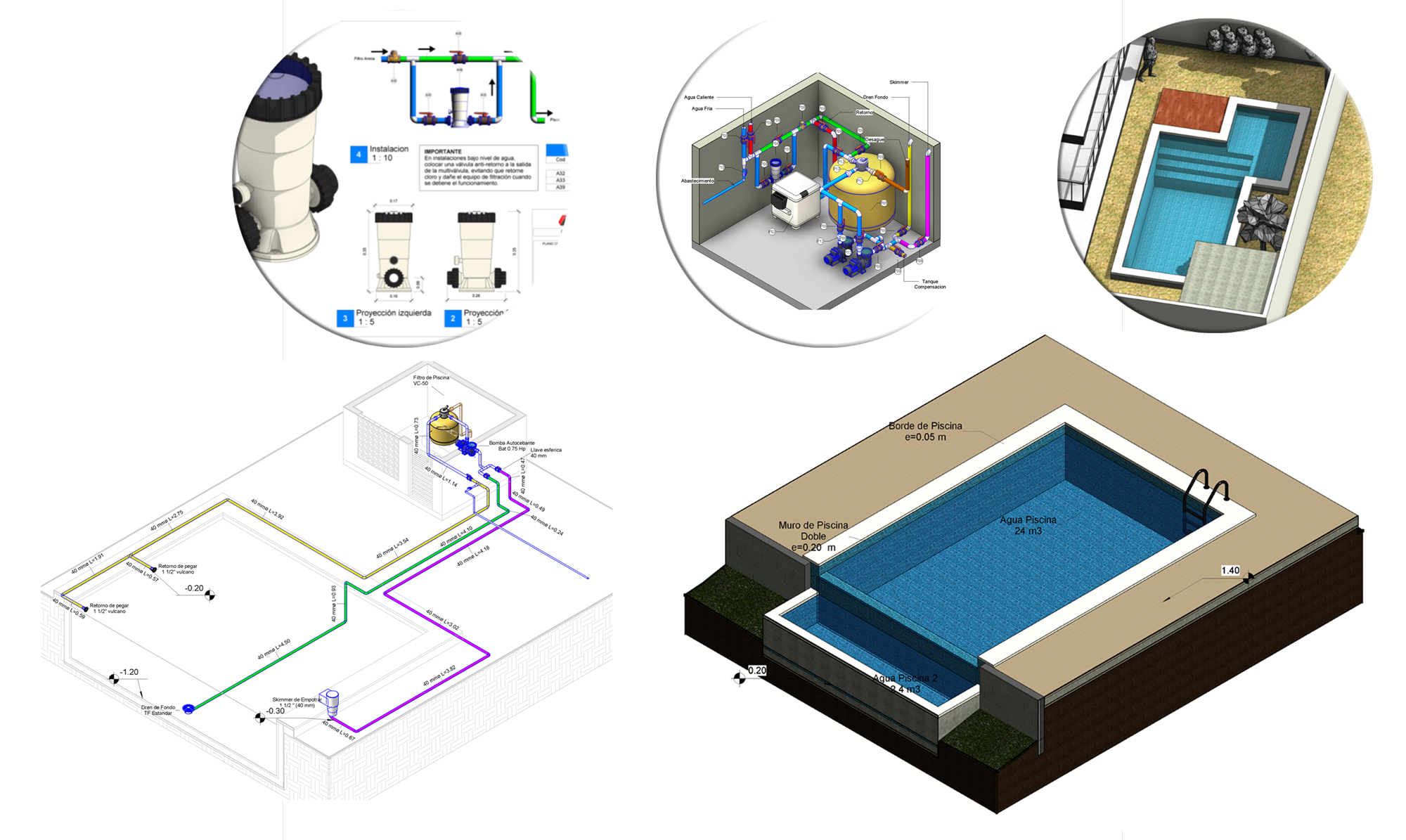 DISEÑO DE INSTALACIONES HIDRÁULICAS EN PISCINAS CON REVIT MEP