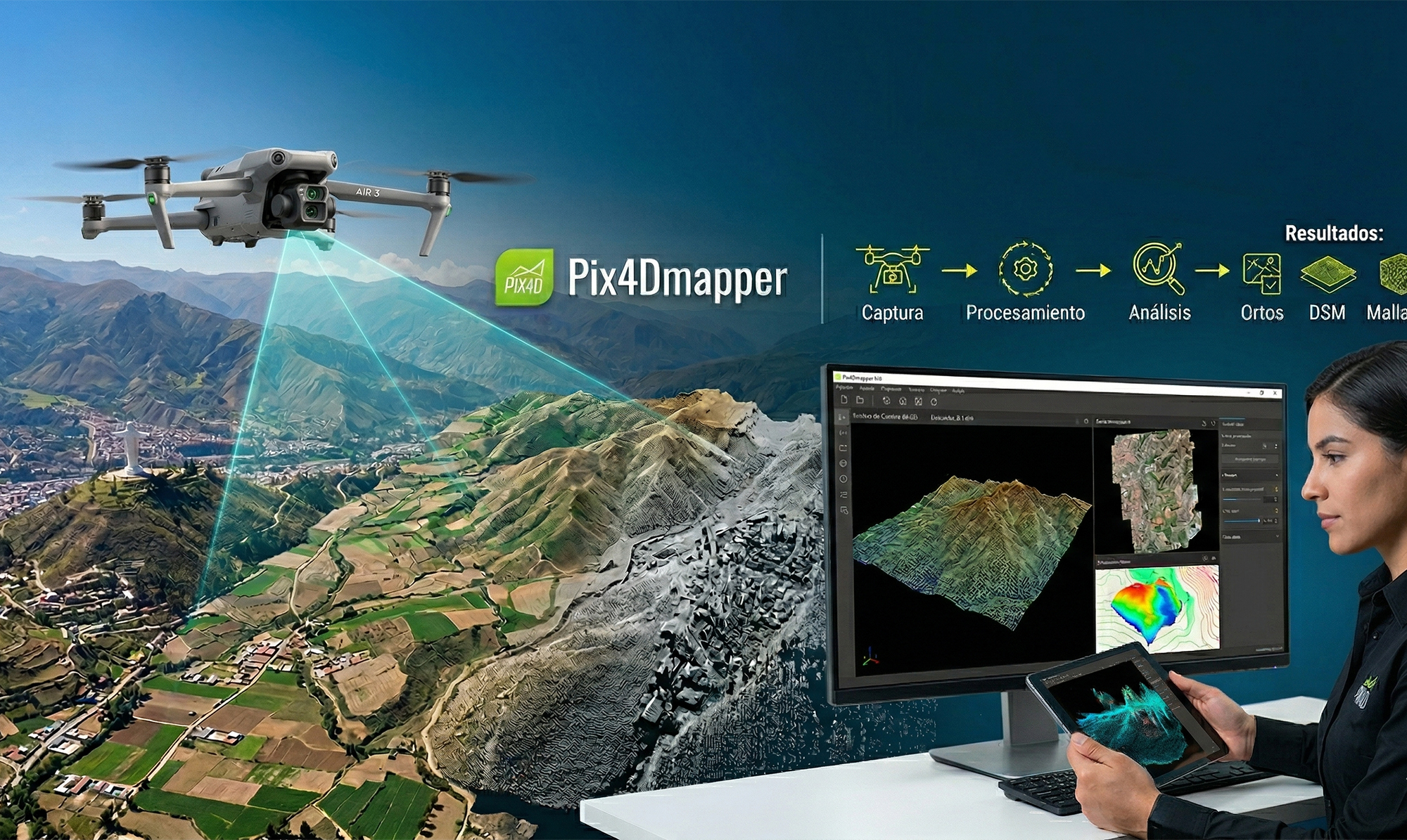 ANÁLISIS Y PROCESAMIENTO DE IMÁGENES AÉREAS CON PIX4D MAPPER