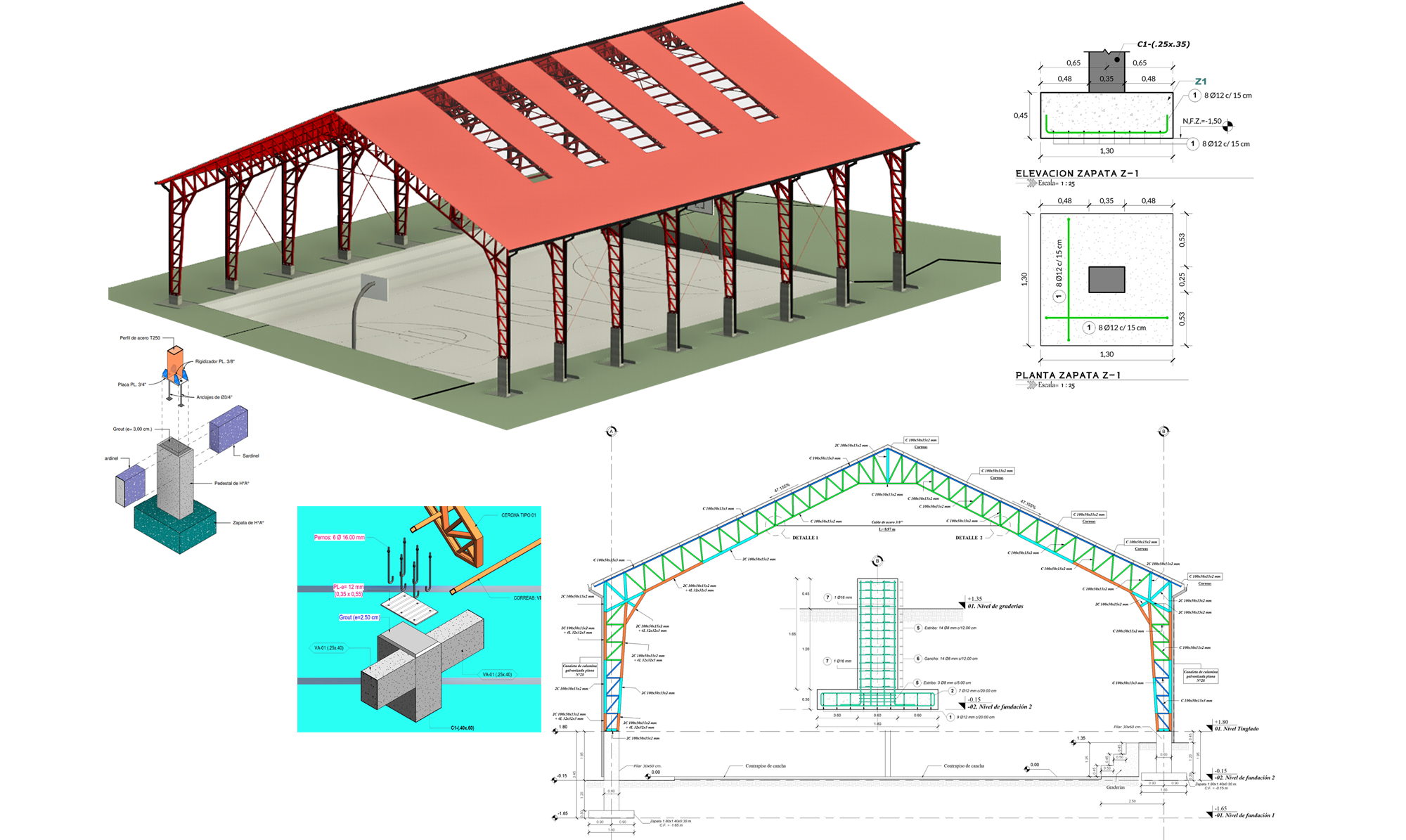ANÁLISIS, DISEÑO ESTRUCTURA Y ELABORACIÓN DE PLANOS DE TINGLADO