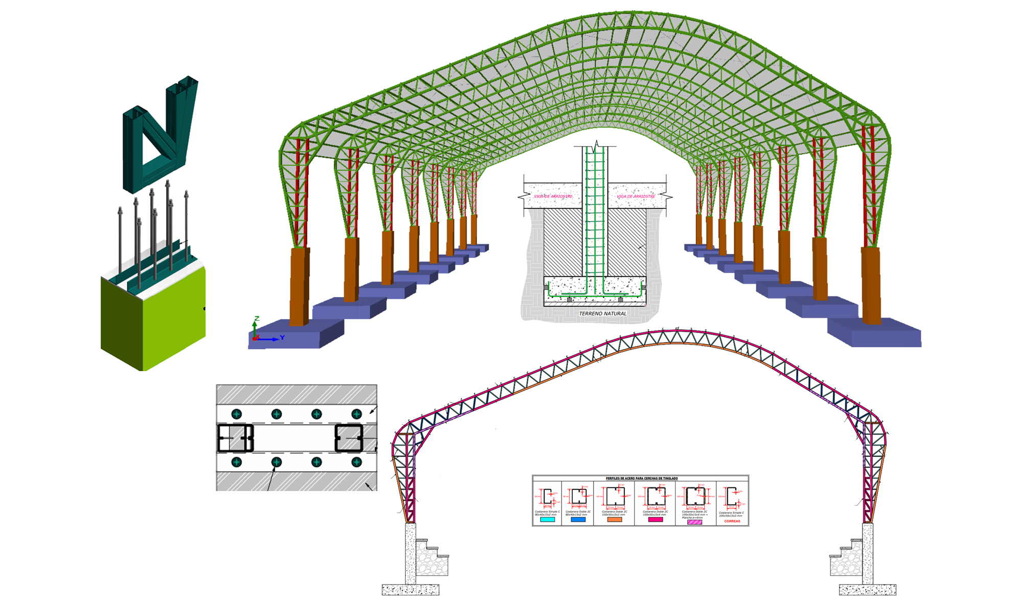 DISEÑO ESTRUCTURAL, ELABORACIÓN DE PLANOS Y PRESUPUESTOS DE TINGLADOS