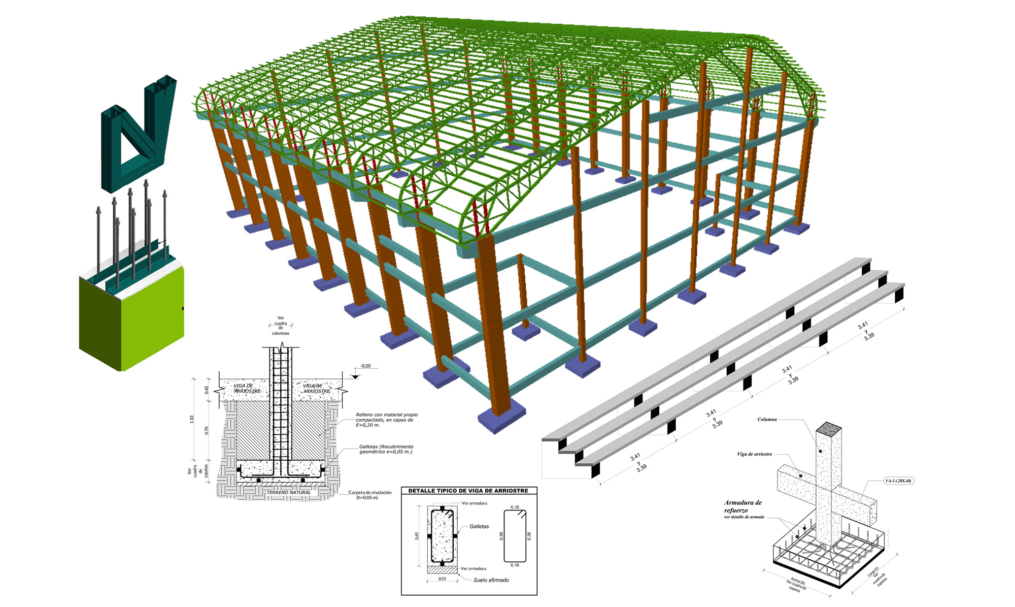 DISEÑO ESTRUCTURAL Y ELABORACIÓN DE PLANOS DE POLIDEPORTIVOS