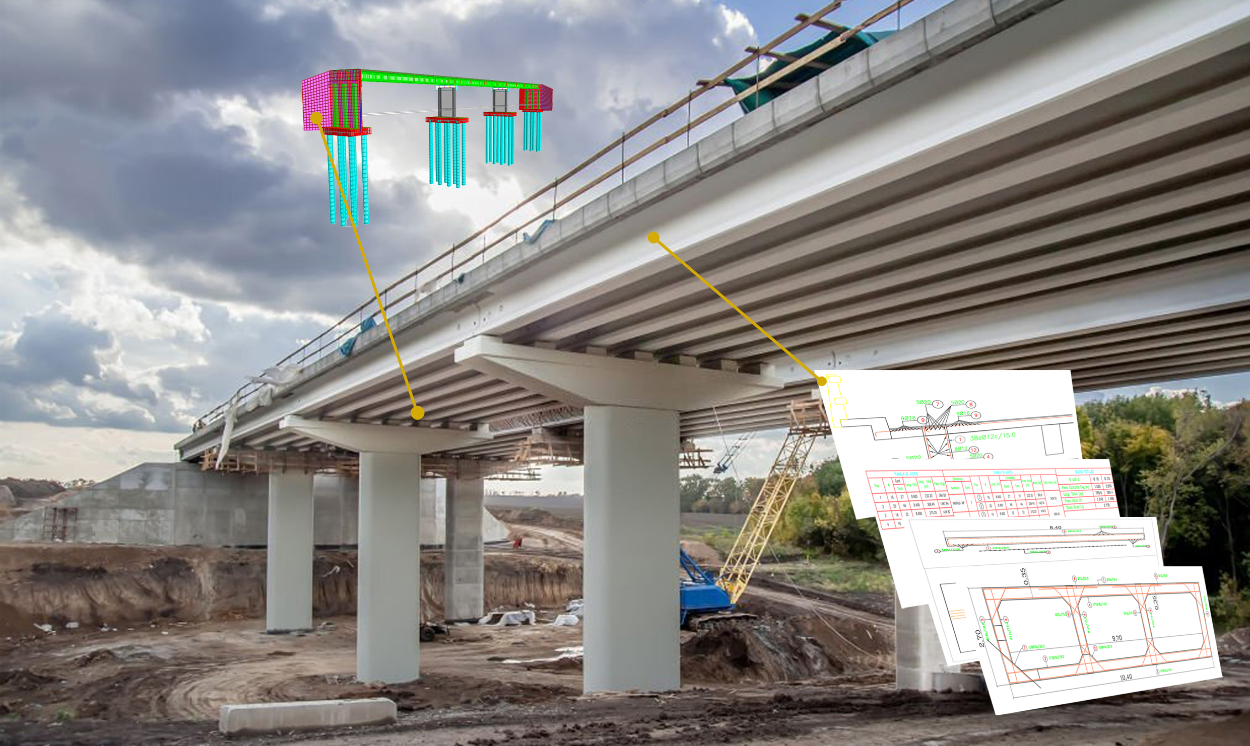 ANÁLISIS, DISEÑO Y DETALLADO DE PUENTES CONVENCIONALES CON CSIBRIDGE Y AUTOCAD STRUCTURAL DETAILING